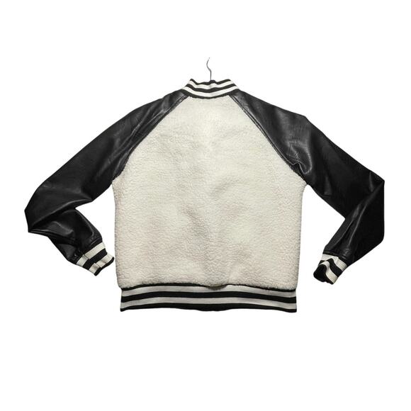 Ci Sono Juniors Jacket - Sz XL - Faux Sherpa & Faux Leather Academia - EUC - Picture 4 of 11